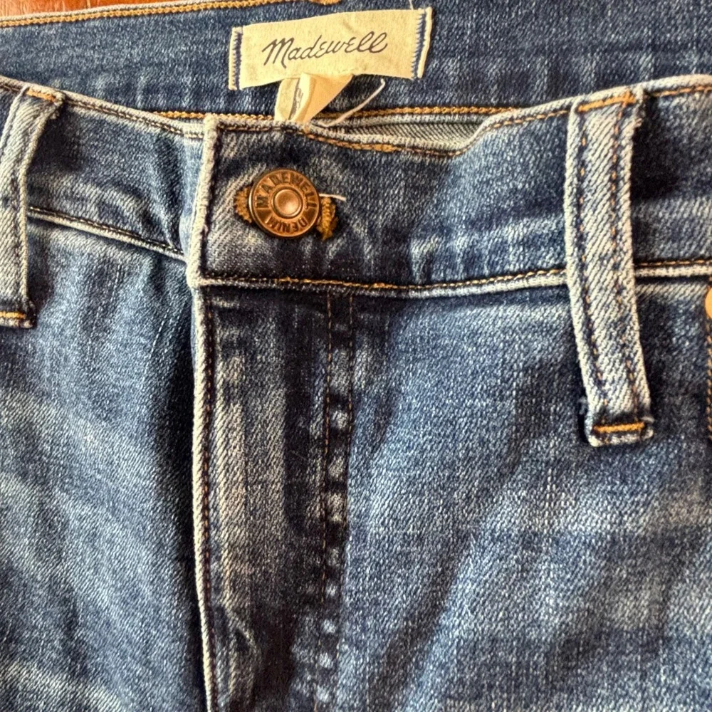 Madewell Women's Dark Blue Flare Wide Leg Jeans